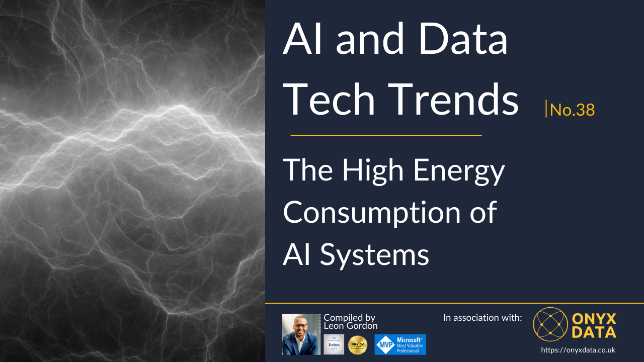 High power consumption of AI