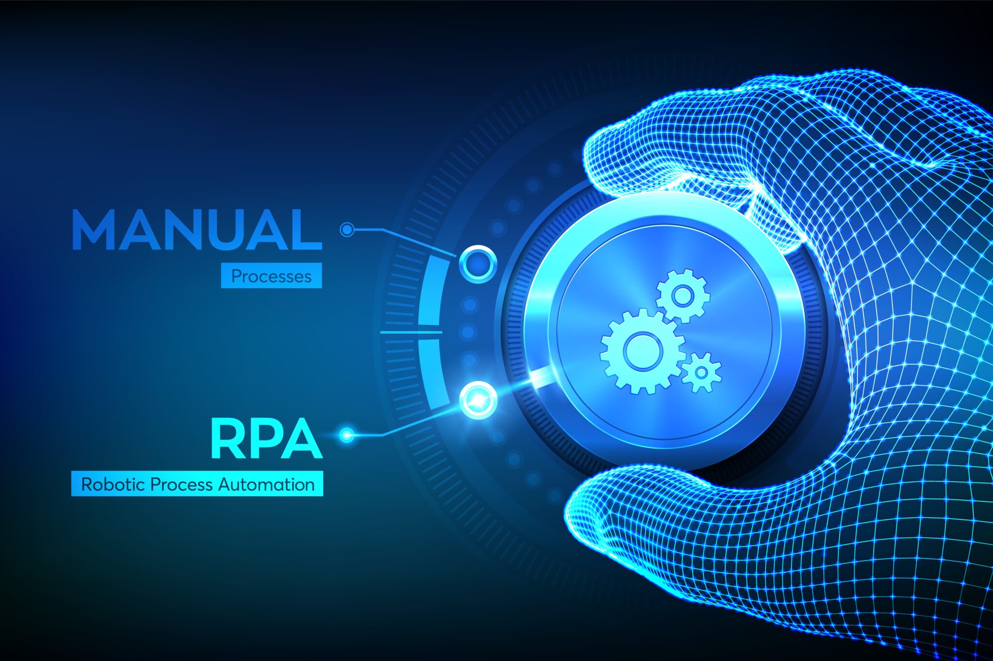 AI process automation concept