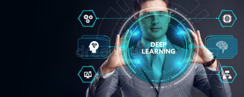 Deep learning technology concept