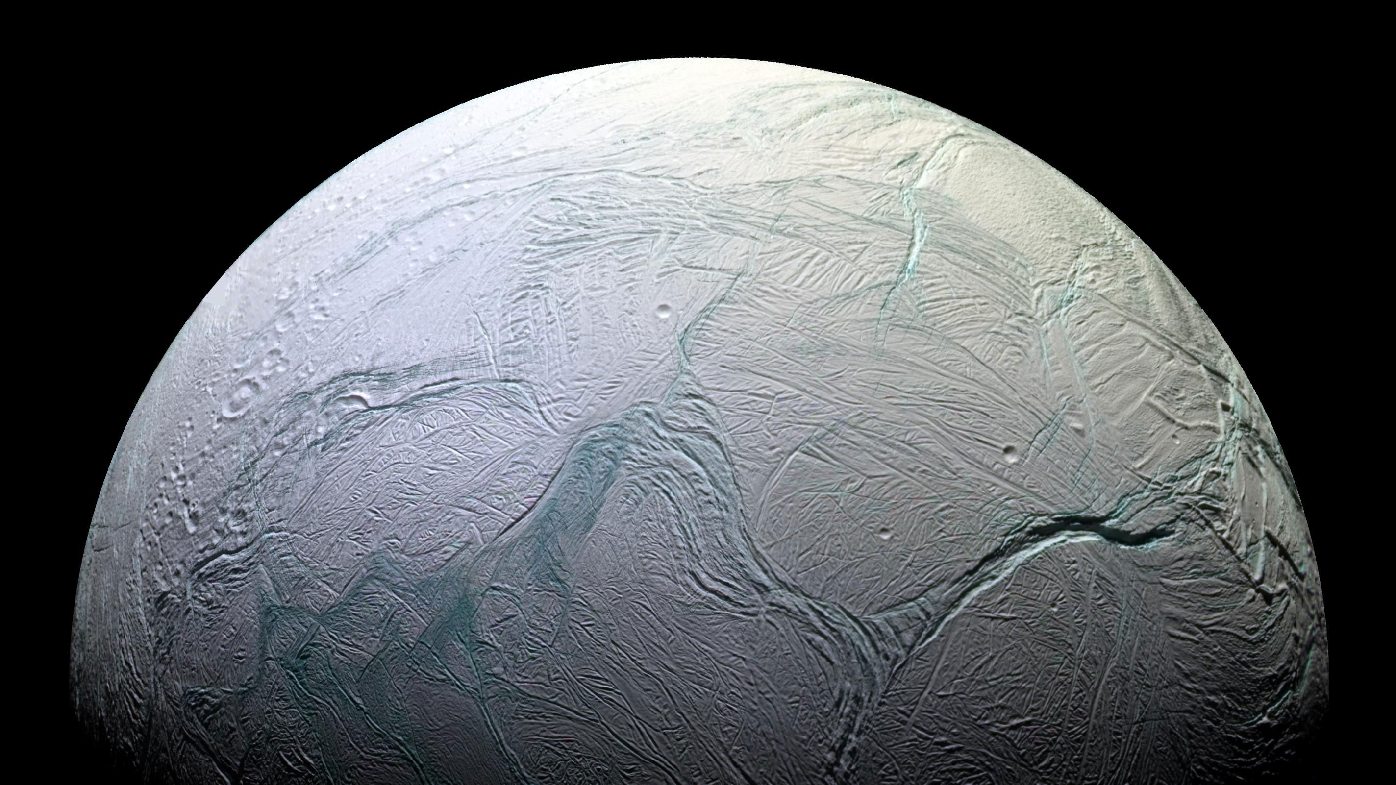 Enceladus moon surface exploration