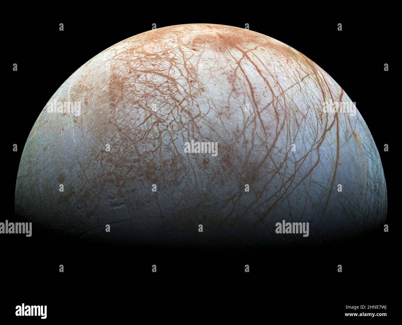 Europa moon surface icy geology