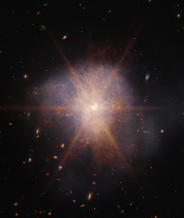 JWST ARP 220 galaxy collision