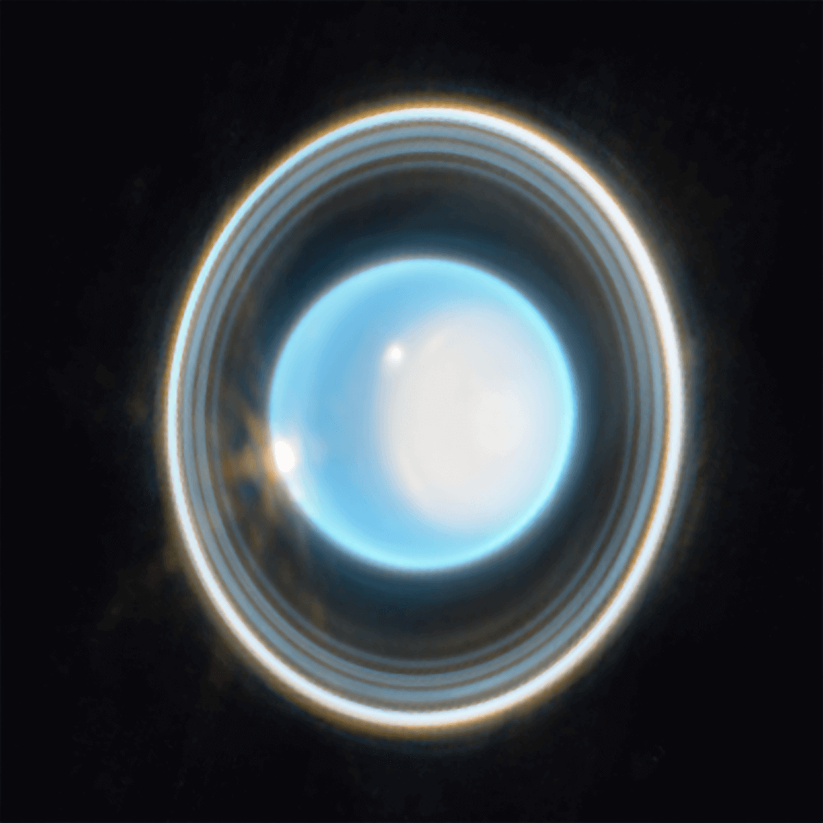 Uranus rings JWST