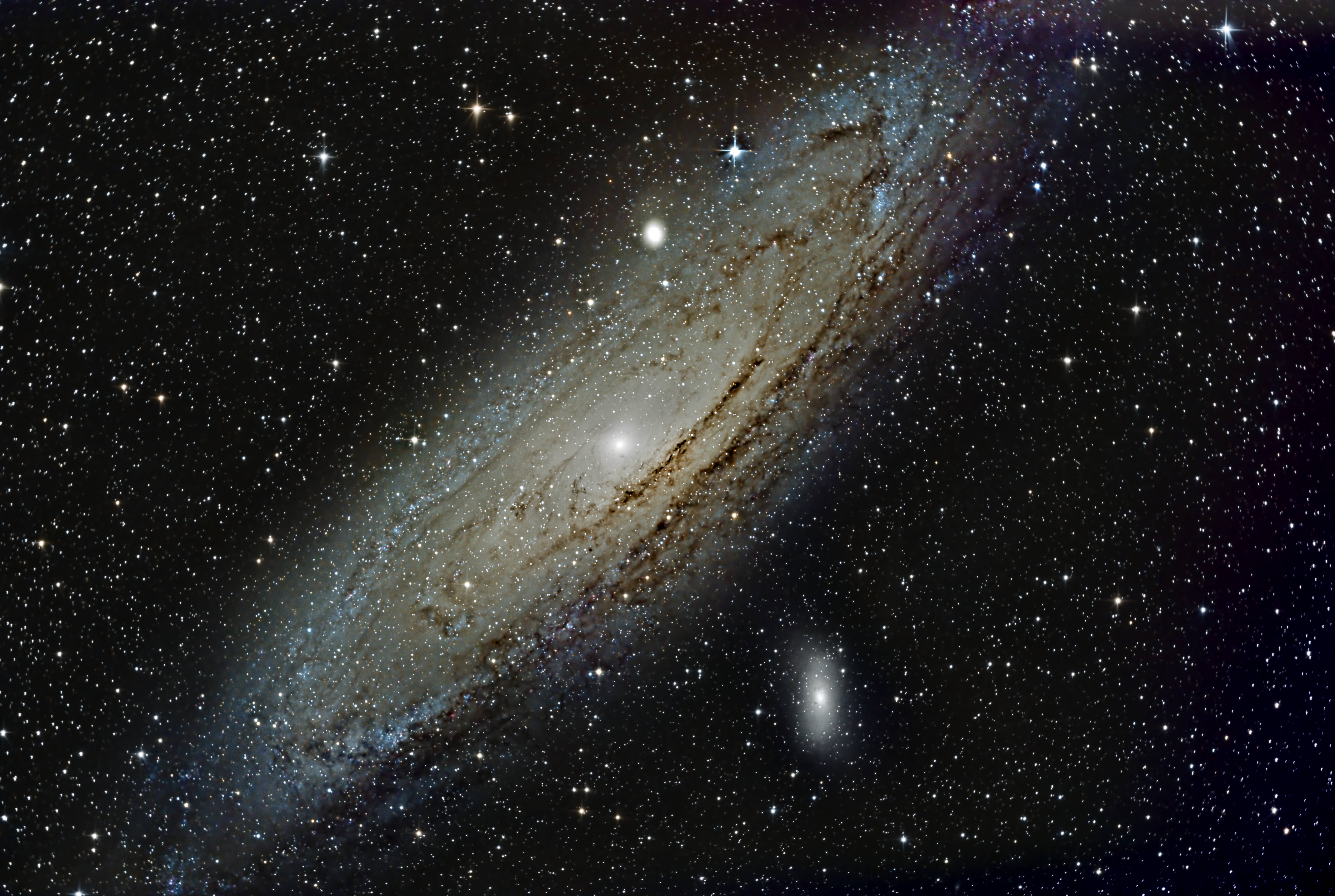 Andromeda galaxy stars