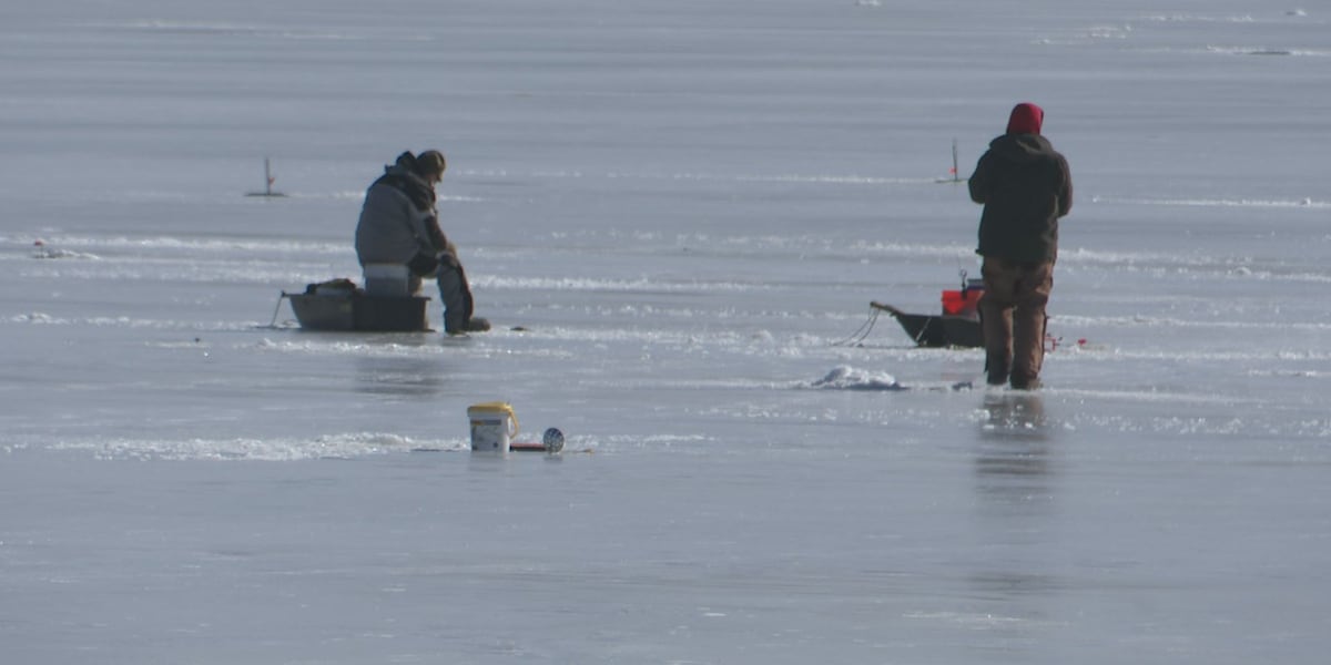 Dozens of anglers hit the ice for fishing derby