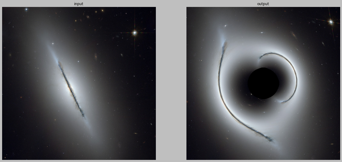 Gravitational lensing visualization