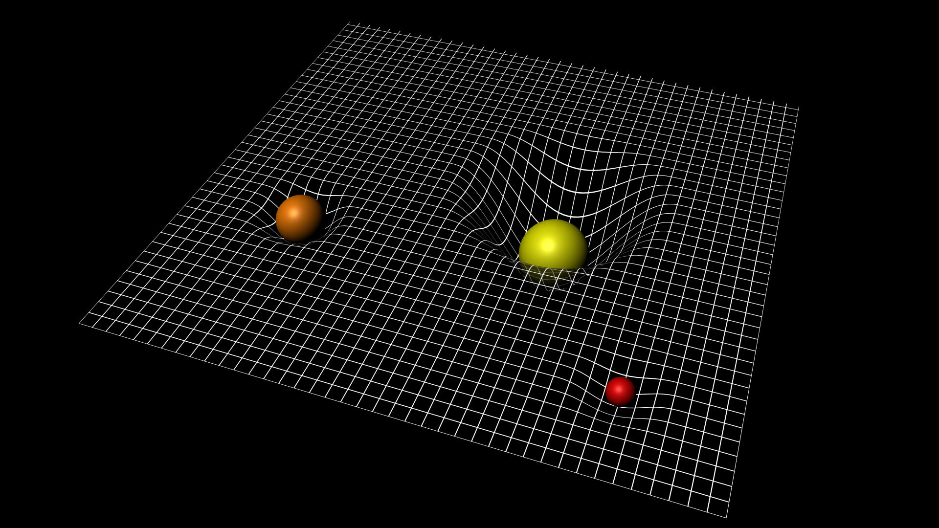 Visualization of the curvature of spacetime and special relativity in action